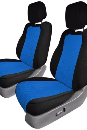 FH Group Neoprene Ultraflex Seat Covers CM5037BLUE-FRONT-RT | RealTruck Secure Checkout