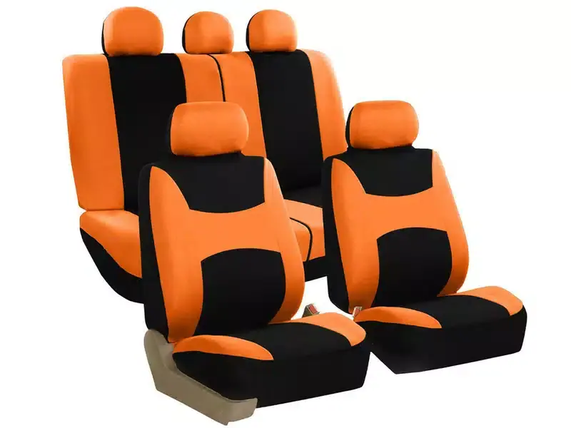 Time-Limited FH Group Light & Breezy Seat Covers FB030115ORANGE-RT | RealTruck