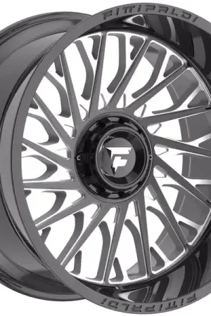 Luxury Fittipaldi Off-Road Milled Gloss Black FA08 Wheel FA08-22128170N44BM | RealTruck