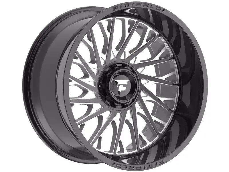 Luxury Fittipaldi Off-Road Milled Gloss Black FA08 Wheel FA08-22128170N44BM | RealTruck