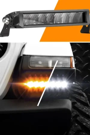 XK Glow Razor Light Bar Fog+Strobe No Wire & Switch 6in Today Only