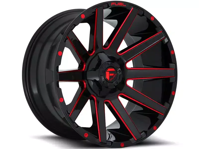 Instant Buy Fuel Black & Red Contra Wheel D64320909857 | RealTruck