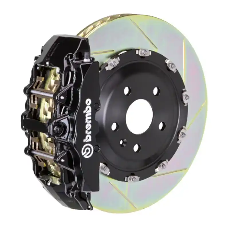 Genuine Brembo 23+ Z (RZ34) Front GT BBK 6 Piston Cast 380x34 2pc Rotor Slotte — PMD Premier Motoring Development