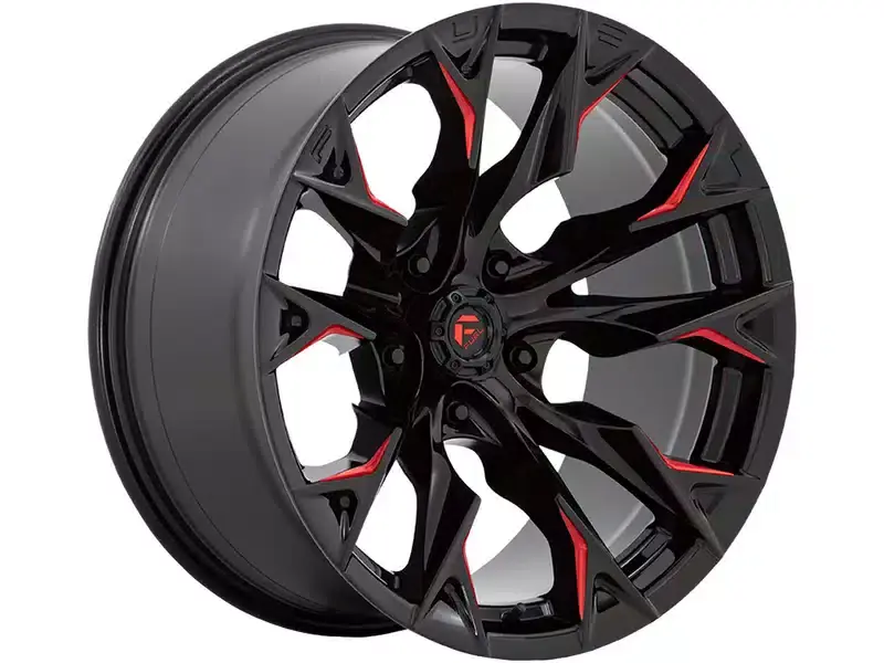 Fuel Black & Red Flame Wheel D82320907550 | RealTruck Shop Now