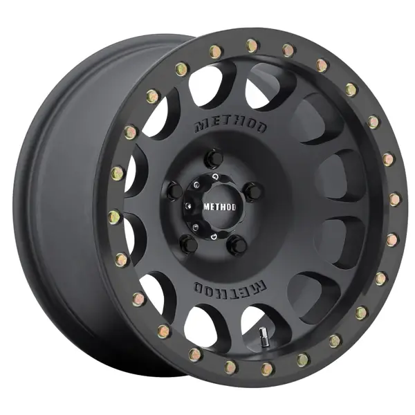 Method MR105 Beadlock 17x9 -38mm Offset 5x5 71.5mm CB Matte Black w/BH-H24125 Wheel Buy Direct