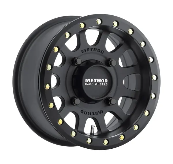 Method MR401 UTV Beadlock 15x7 / 4+3/13mm Offset / 4x156 / 132mm CB Matte Black Wheel Discount