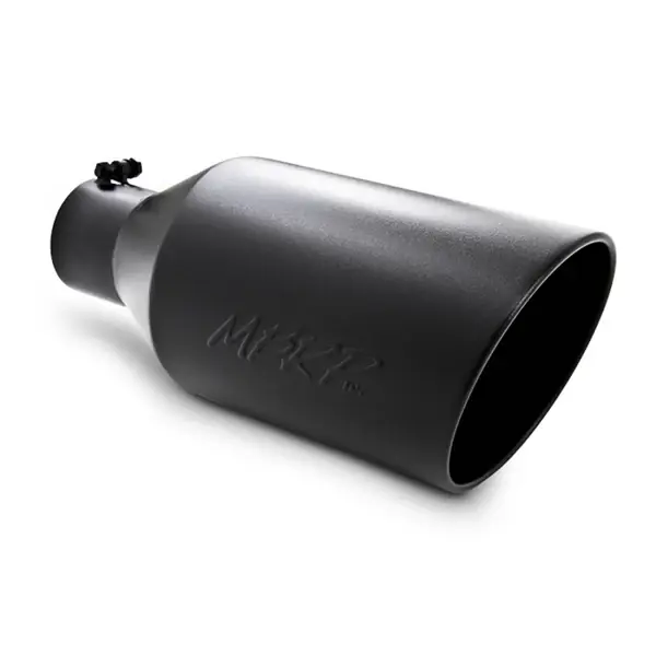 Flash Sale MBRP Universal Tip 8in O.D. Rolled End 4in inlet 18in length Black