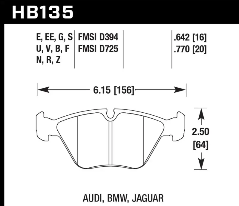 Hawk 89-90 Audi 100 Quattro 2.2L Base 1 Piston Caliper Front ER-1 Brak — PMD Premier Motoring Development Hot Deal