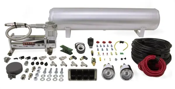 Air Lift 4-Way Manual Control System 100% Duty 1/4in Line 4 Gal. Tank. Professional Grade