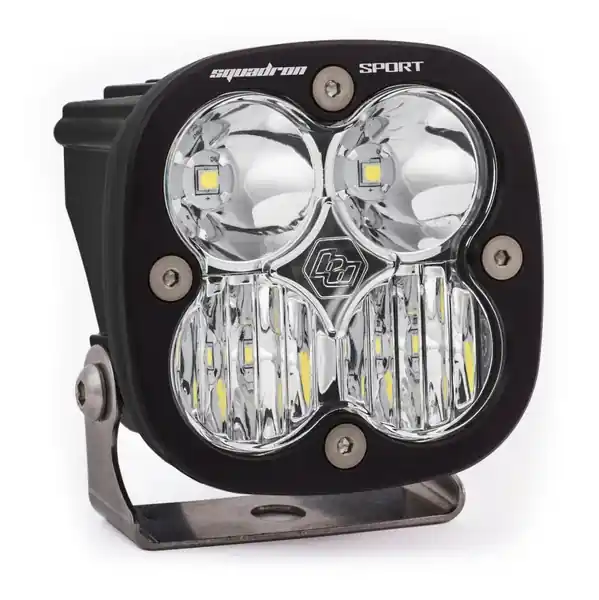 Baja Designs Squadron Sport Wide Cornering Pattern Black LED Light Pod - Clear New Release