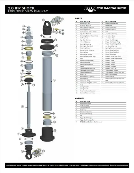 Place Order Fox Spherical Bearing- 0.750in Bore