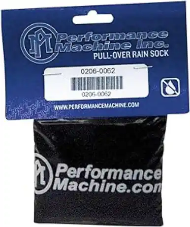 Genuine Performance Machine Super Gas Air Cleaner and Universal Pull-Over Rain Sock - 0206-0042
