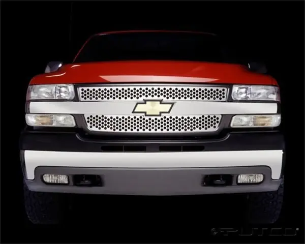 Putco 01-02 Chevrolet Silverado HD Punch Stainless Steel Grilles New Arrival