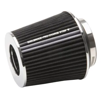 Edelbrock Air Filter Pro-Flo Series Conical 6 7In Tall Black/Chrome - 43640 New Arrival