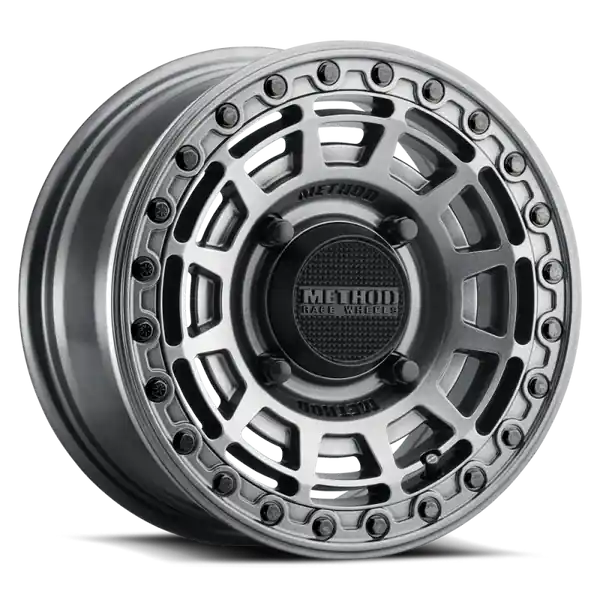 Trusted Brand Method MR415 Beadlock 15x7 / 5+2/38mm Offset / 4x136 / 106mm CB Graphite Wheel - Gloss Graphite Ring
