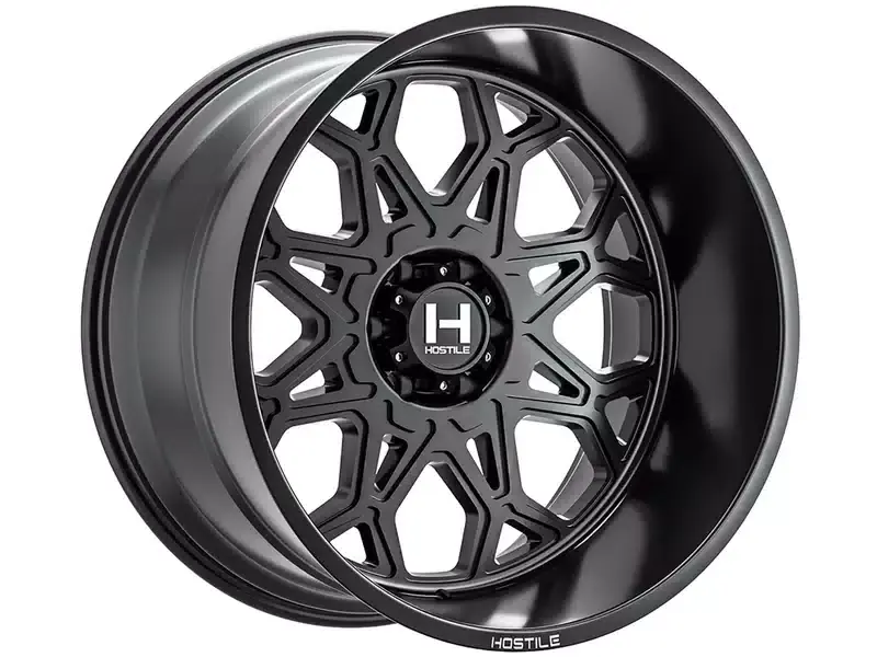 Hostile Matte Black Anvil Wheel H132-2012816547BB | RealTruck One Day Deal