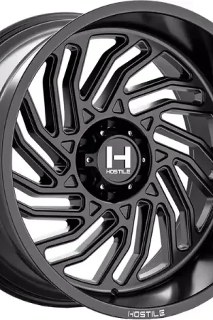 Budget Hostile Matte Black Twister Wheel H140-2212655047BB | RealTruck