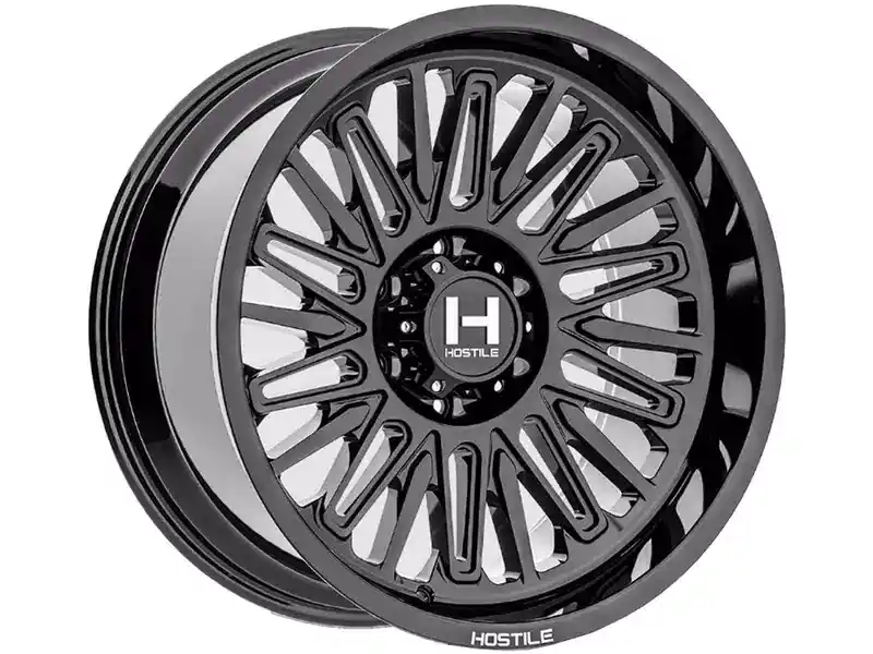 Shop Now Hostile Gloss Black Rampage Wheel H143-2010817047GA | RealTruck