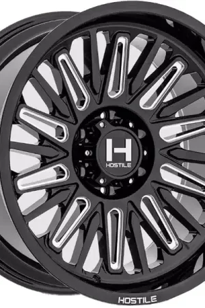 Grab Now Hostile Milled Gloss Black Rampage Wheel H143-22105150 45GB | RealTruck