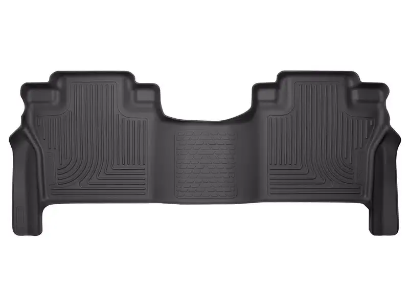 Free Delivery Husky Liners WeatherBeater Second Seat Floor Liner - 1 Piece 14601 | RealTruck