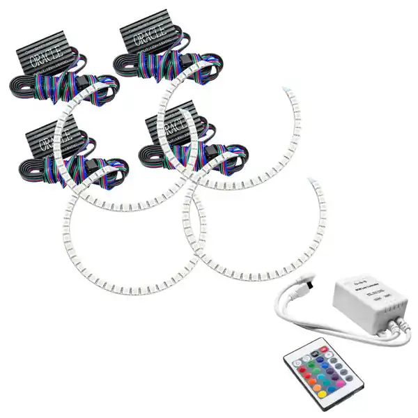 Oracle GMC Sierra 07-13 Halo Kit (Round Ring Design) - ColorSHIFT w/ Simple Controller While Supplies Last