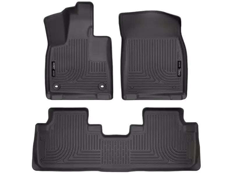 Husky Liners WeatherBeater Front & Second Seat Floor Liners - 3 Piece 99651 | RealTruck Big Sale