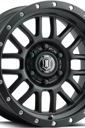 Buy Direct Icon Matte Black Alpha Wheel 1220908150SB | RealTruck