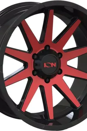 Free Shipping Ion Black & Red 143 Wheel 143-7973BTR | RealTruck