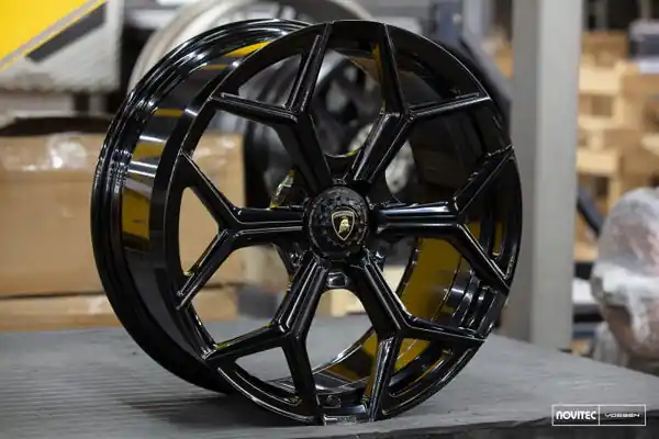 Vossen x Novitec NL4-Cl 21x13in - Centerlock - ET57 - Gloss Black Lamborghini Aventador Rear Wheel Free Delivery