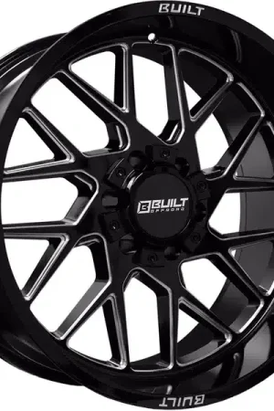 Best Seller Built Off-Road Milled Gloss Black BTO-3 Wheel 2098180-0BT03BM | RealTruck