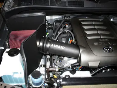 Airaid 07-14 Toyota Tundra/Sequoia 4.6L/5.7L V8 CAD Intake System w/ Tube (Dry / Red Media) - 511-213 Best Seller