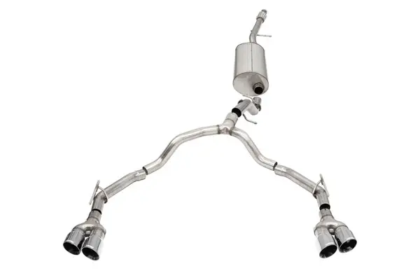 New Release Corsa 21-25 Chevrolet Suburban/GMC Yukon XL 5.3L 4WD Dual Rear 3in - 2.75in CatBack DW 4in Pol Tips