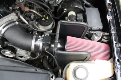 Free Returns JLT 99-04 Ford Lightning Black Textured Big Air Intake Kit w/Red Filter - BAI2-FL-9904