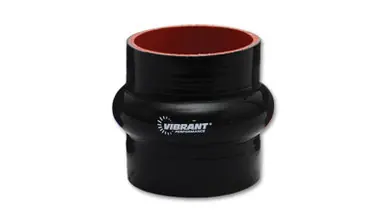 Order Now Vibrant 4 Ply Reinforced Silicone Hump Hose Connector - 4.5in I.D. x 3in long (BLACK) - 2738