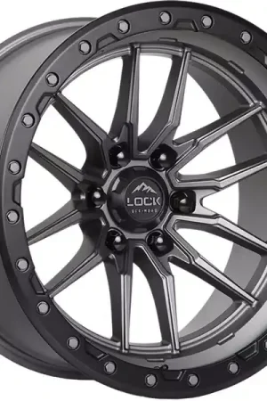 Crafted Lock Off-Road Grey Krawler Wheel KRAWLER-8957MGMBR | RealTruck