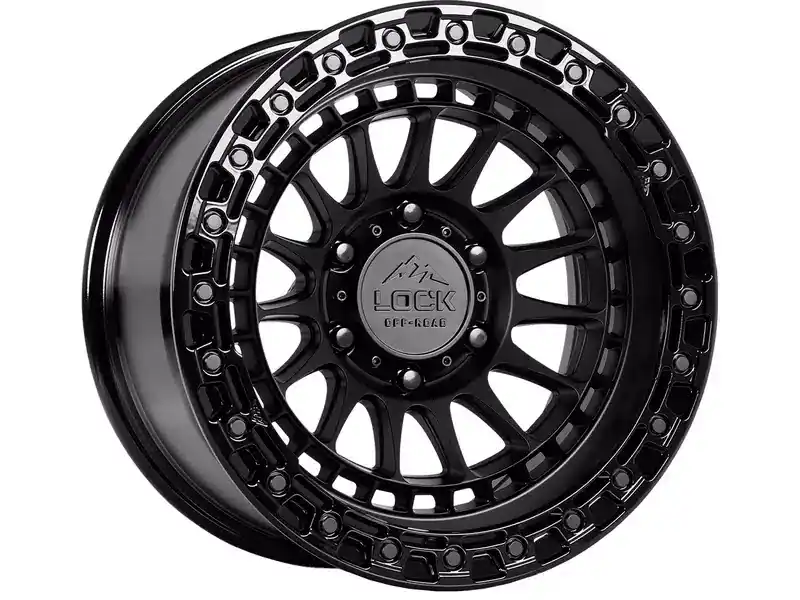 Lock Off-Road Matte & Gloss Black Mojave Wheel MOJAVE-2957GB | RealTruck Price Cut