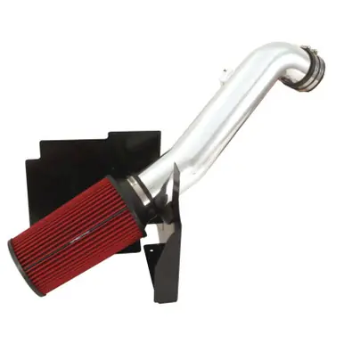 Sale Spectre 01-04 GM Truck V8-6.6L DSL Air Intake Kit - Clear Anodized w/Red Filter - 9904