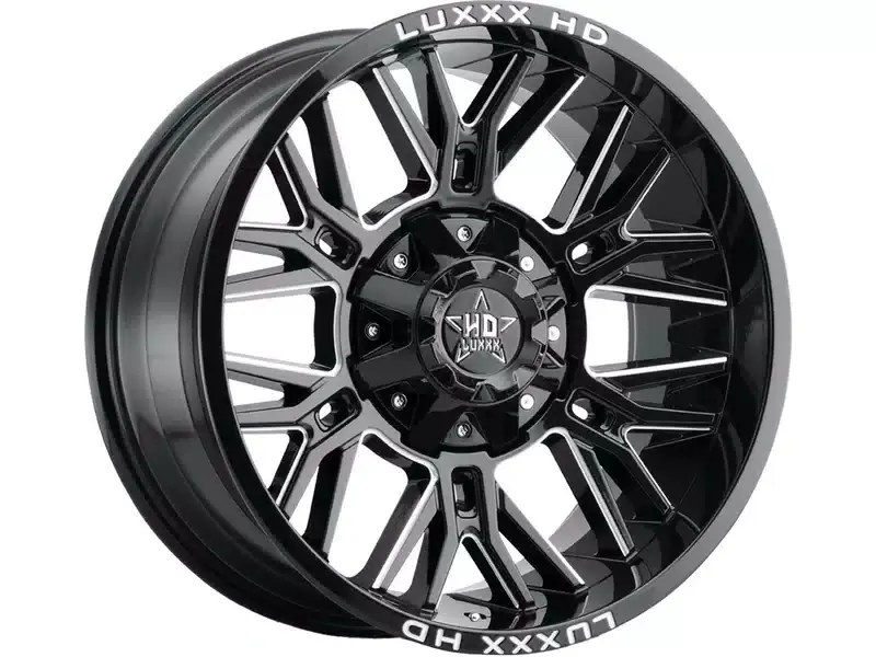 Luxxx HD Milled Gloss Black LHD25 Wheel LHD2522125150139-44I-A1 | RealTruck Cheap