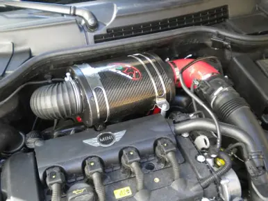 Luxury BMC 2011 Mini Cooper S (JCW) Oval Trumpet Airbox Kit - ACOTASP-19