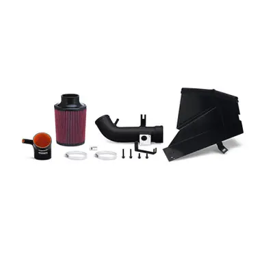 Mishimoto 06-11 Honda Civic Si Performance Air Intake w/ Heat Shield - Wrinkle Black - MMAI-CIV-06SIHWBK Final Sale