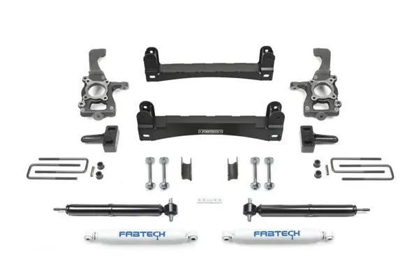 Time-Limited Fabtech 15-20 Ford F150 2WD 4in Basic Sys w/Rr Perf Shks