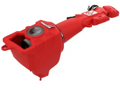 aFe Momentum GT Pro DRY S Cold Air Intake System 2018+ Jeep Wrangler (JL) V6 3.6L (Red Edition) - 51-76217-R Final Sale