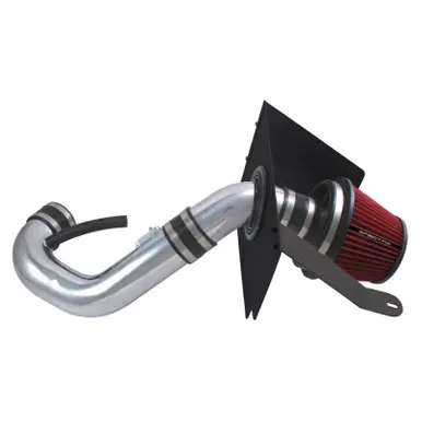 Low Price Spectre 05-09 Ford Mustang V6-4.0L F/I Air Intake Kit - Clear Anodized w/Red Filter - 9926
