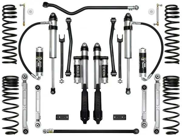 Certified ICON 2020+ Jeep Gladiator 2.5in Stage 7 Suspension System (Billet)