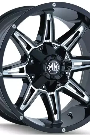Clearance Mayhem Machined Black Rampage Wheel 8090-2981M18 | RealTruck