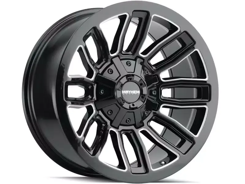 Express Delivery Mayhem Milled Gloss Black Decoy Wheel 8108-2978BM18 | RealTruck