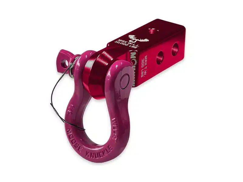 Moose Knuckle B'oh 3/4" Shackle & Red Rum Mohawk 2.0 Receiver Combo FN000035-008 | RealTruck While Supplies Last