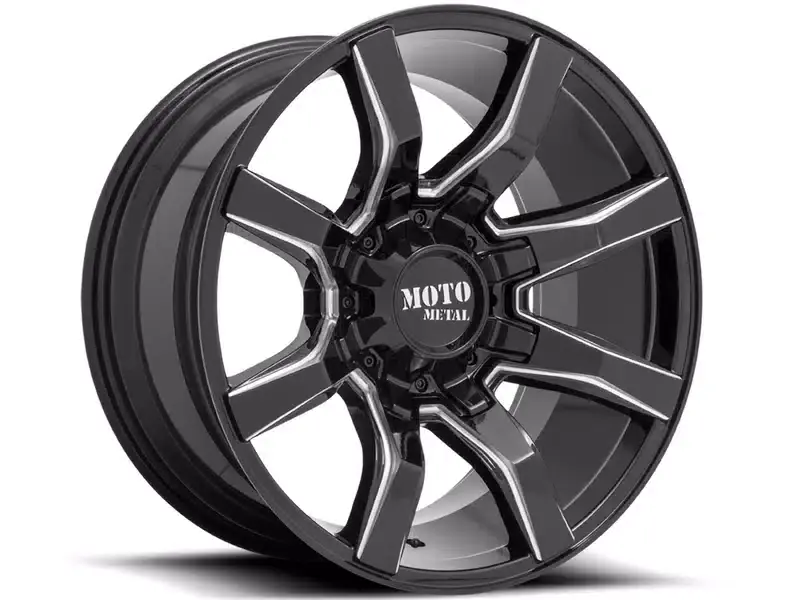 Limited Offer Moto Metal Milled Gloss Black MO804 Spider Wheel MO80422035918N | RealTruck
