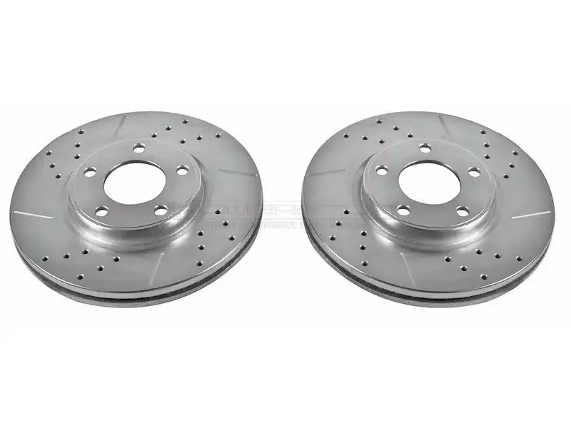 Power Stop Evolution Drilled & Slotted Front Rotors AR8192XPR | RealTruck Grab Now