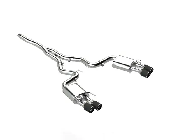 Trending MBRP 18-22 Ford Mustang 2.3L Ecoboost 3in Cat-Back Exhaust w/ Quad Carbon Fiber SS Tips - T304